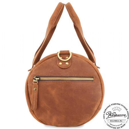  Кожаная сумка "Тайлер" (коричневый крейзи) 